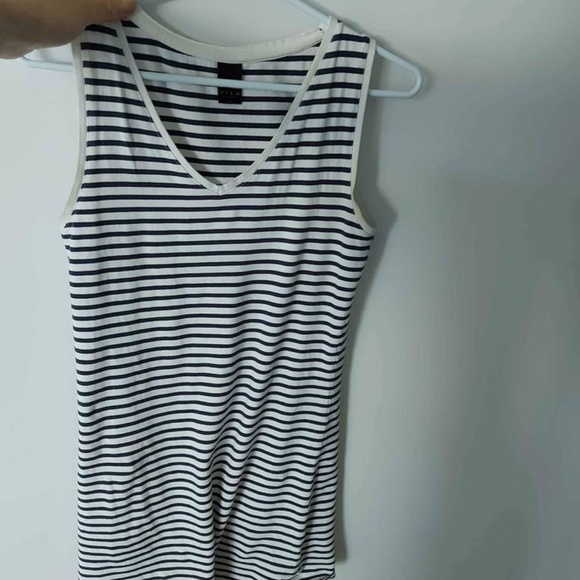 Stripy V-Neck Dress - Picture 1 of 3